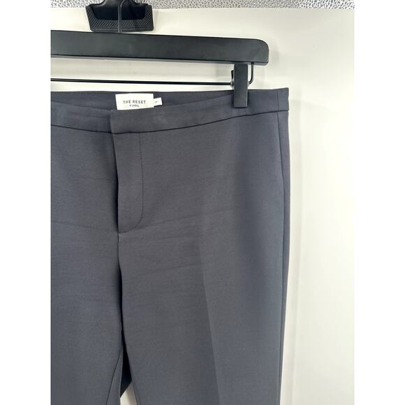 R Label Black Straight Pleated Work Pant Size Medium - Picture 2 of 7